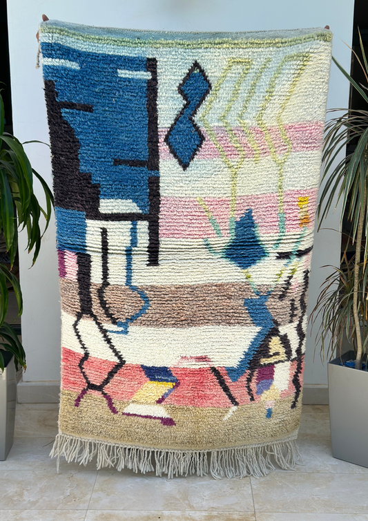 Colorful Azilal carpet 155cm/100cm