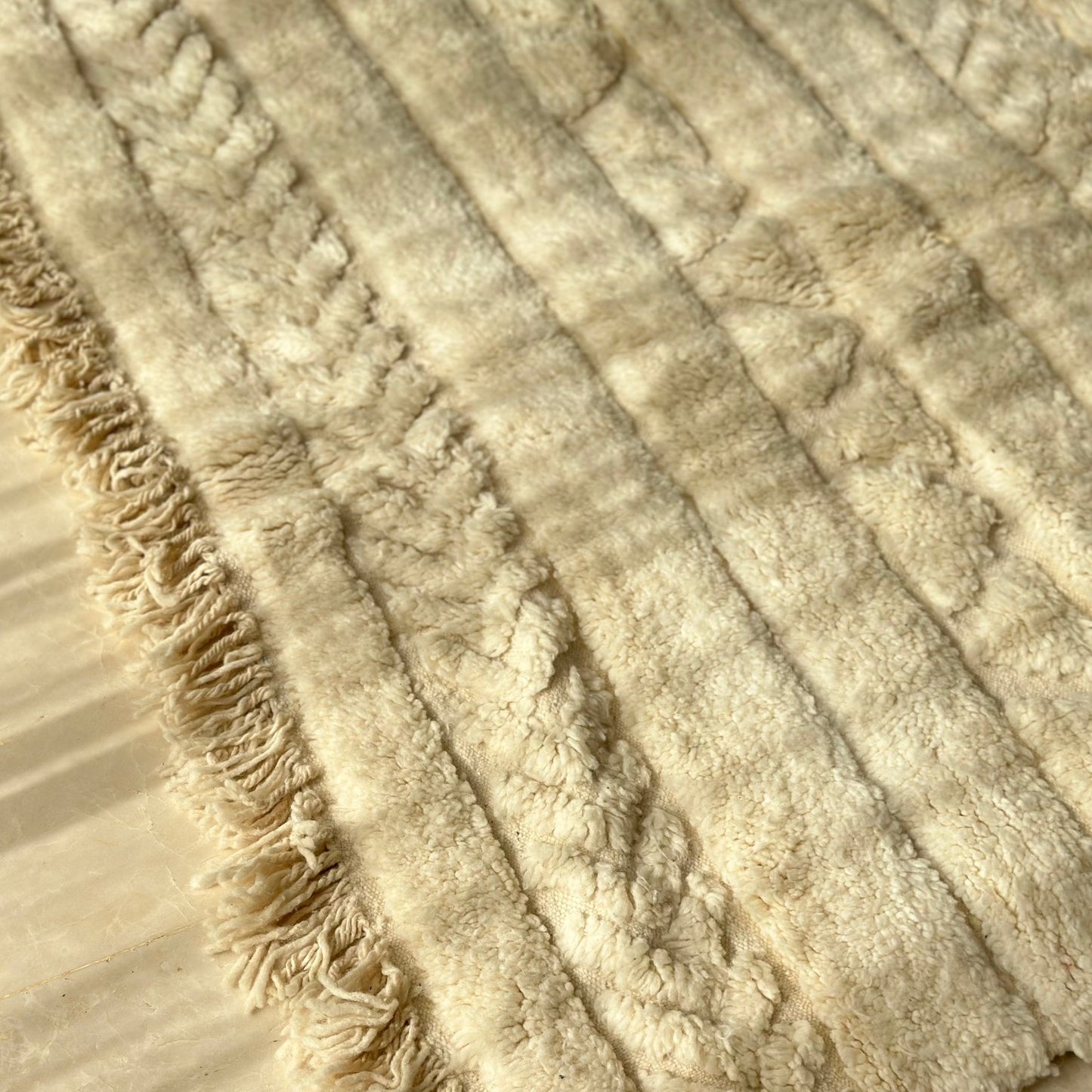 Beni Ouarain cream carpet - 2.50m / 1.52m