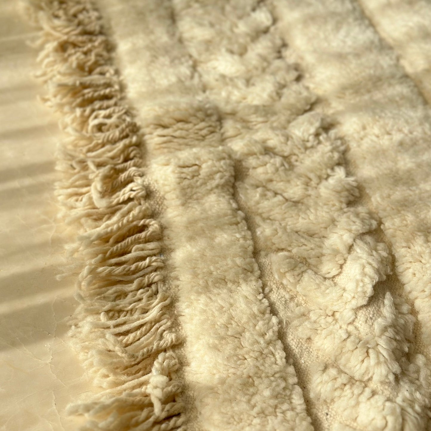 Beni Ouarain cream carpet - 2.50m / 1.52m